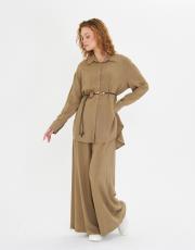 çift düğmeli keten takım 2